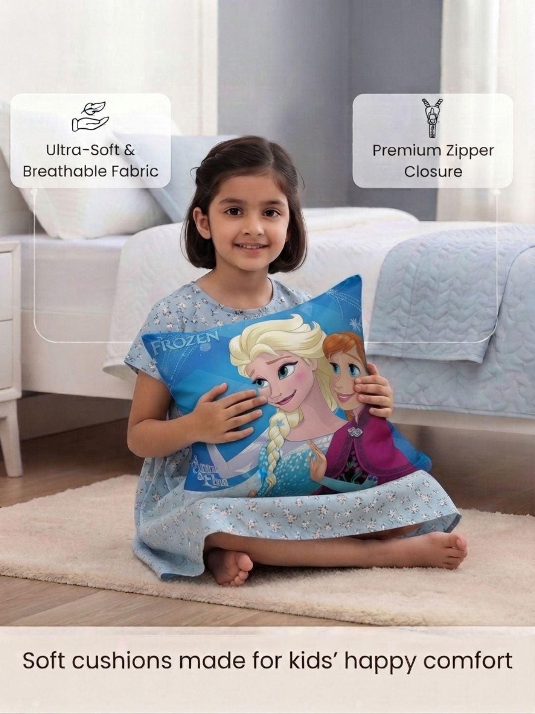 Kids cushion cover for bedroom