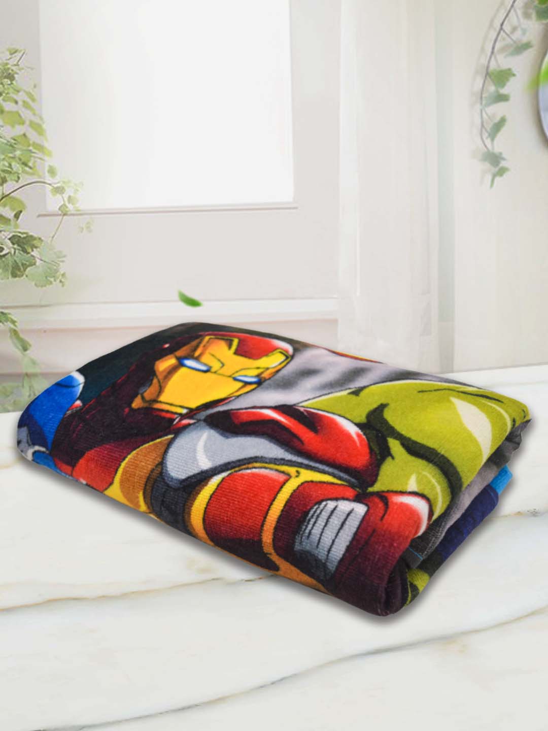 Fun printed cotton bath towel for kids by Athom