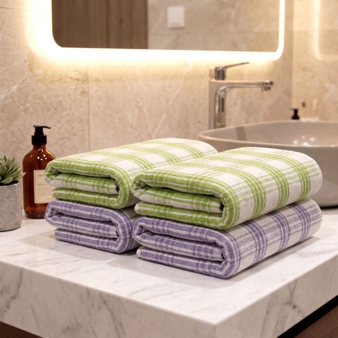 Skin Friendly Hand Towels Set of 4
