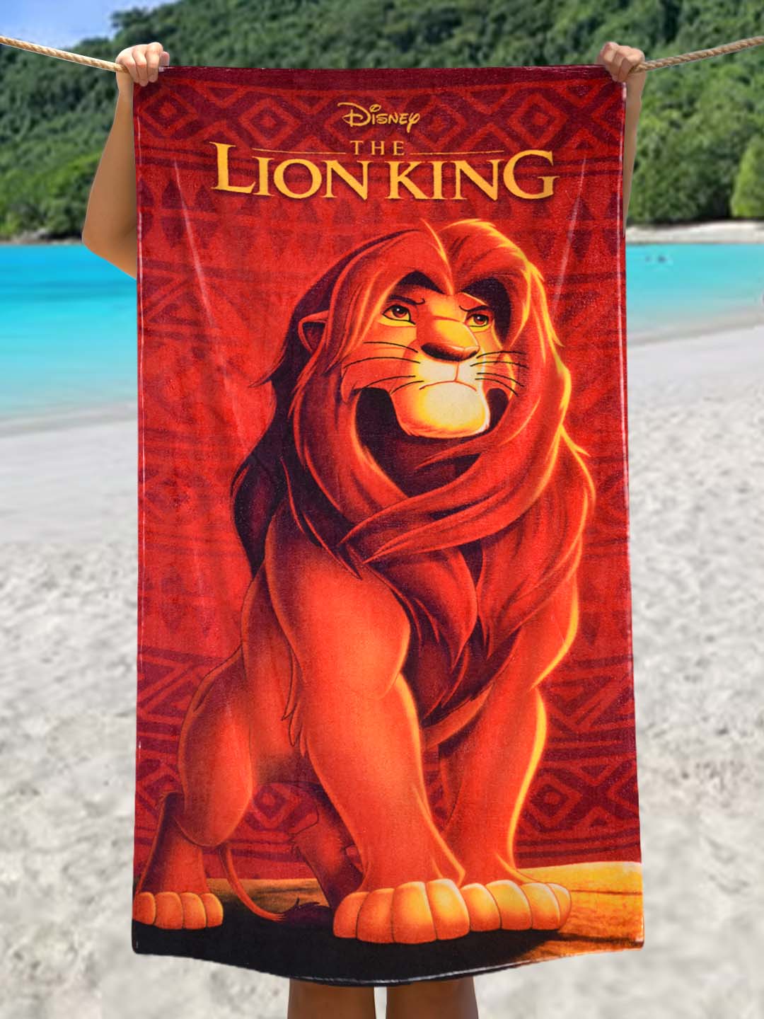 Lion King kids towel, soft, absorbent, vibrant print