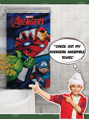 Marvel Captain America, Hulk, Ironman Kids Cotton Bath Towel 350 GSM 60x120 cm