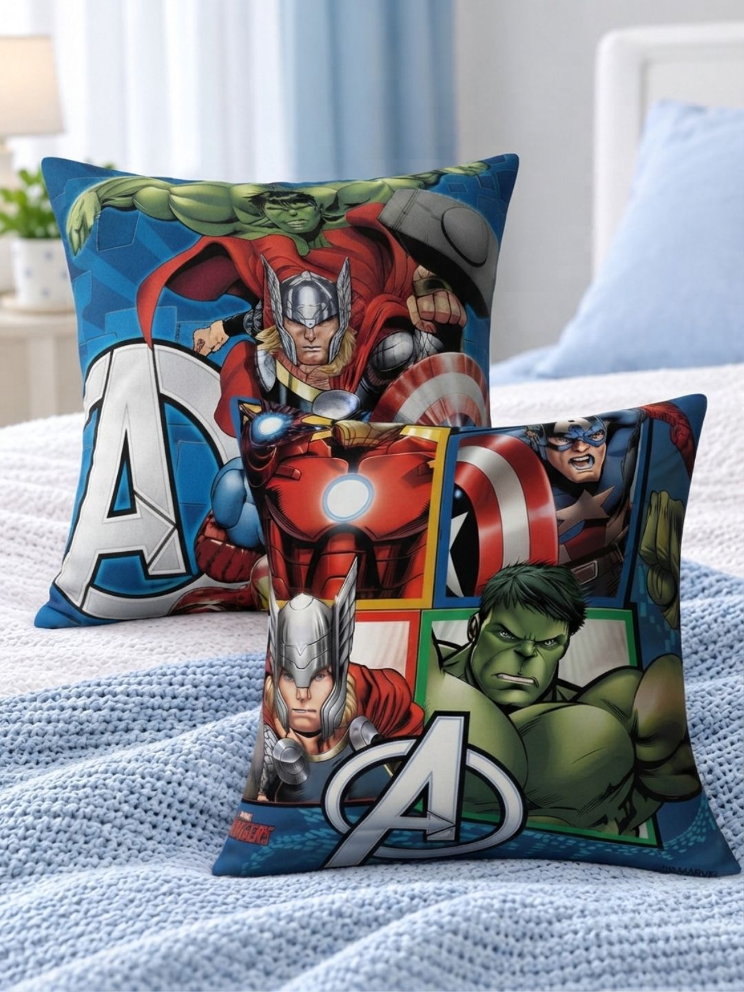 Durable polyester cushion covers set