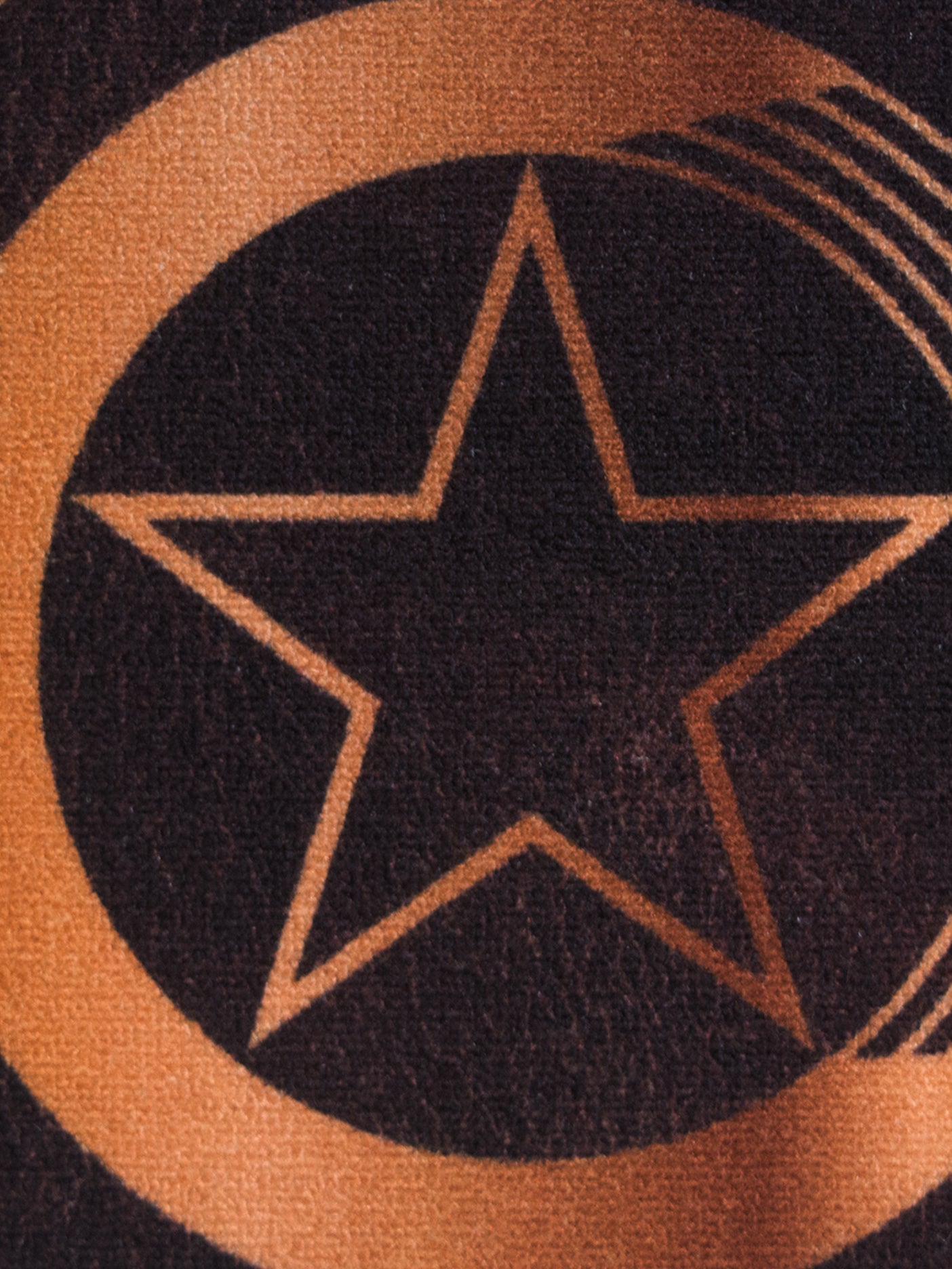 Athom Living Marvel Golden Star finished Kids Nylon Doormat, with Gold and Black colour & with Latex Backing, Anti-Skid Doormat, 37 x 57cm, Pack of 1