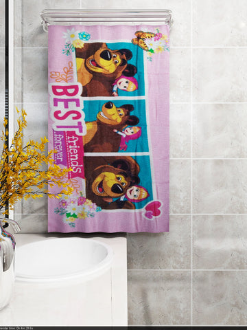 Masha & The Bear Kids Cotton Bath Towel 350 GSM 60x120 cm