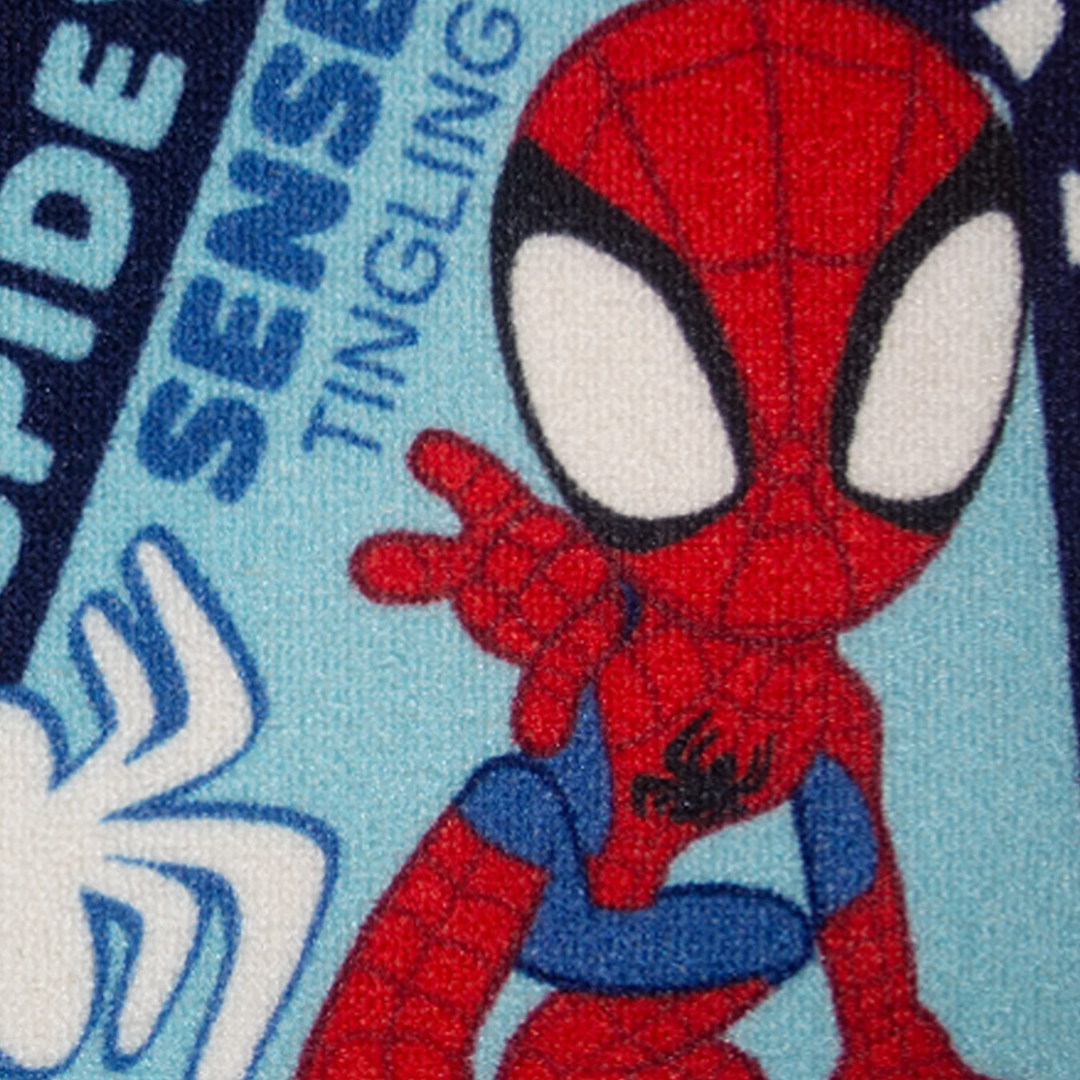 Marvel-themed Anti Skid kids Doormat with Spidey-Sense design by Athom Living, crafted from durable materials with non-slip backing for safety and a fun, colorful look for kids.