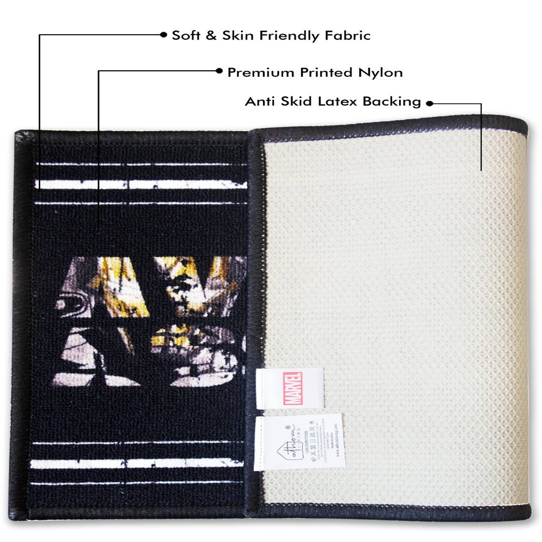 Marvel-themed Avengers Assembled Anti Skid kids Doormat by Athom Living with slip-resistant base, durable fabric, and bright hero print that enhances kids’ spaces while providing safety and comfort at home.