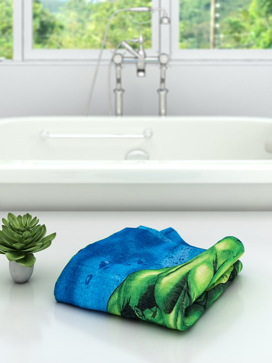 Marvel Avengers Kids Bath Towel 350 GSM by Athom Living designed with bold colors, soft texture, and excellent absorbency. This durable bath towel offers comfort and fun for young superhero fans after bathing.