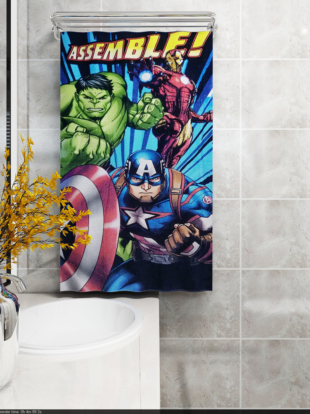 Marvel Avengers cotton bath towel for kids daily!