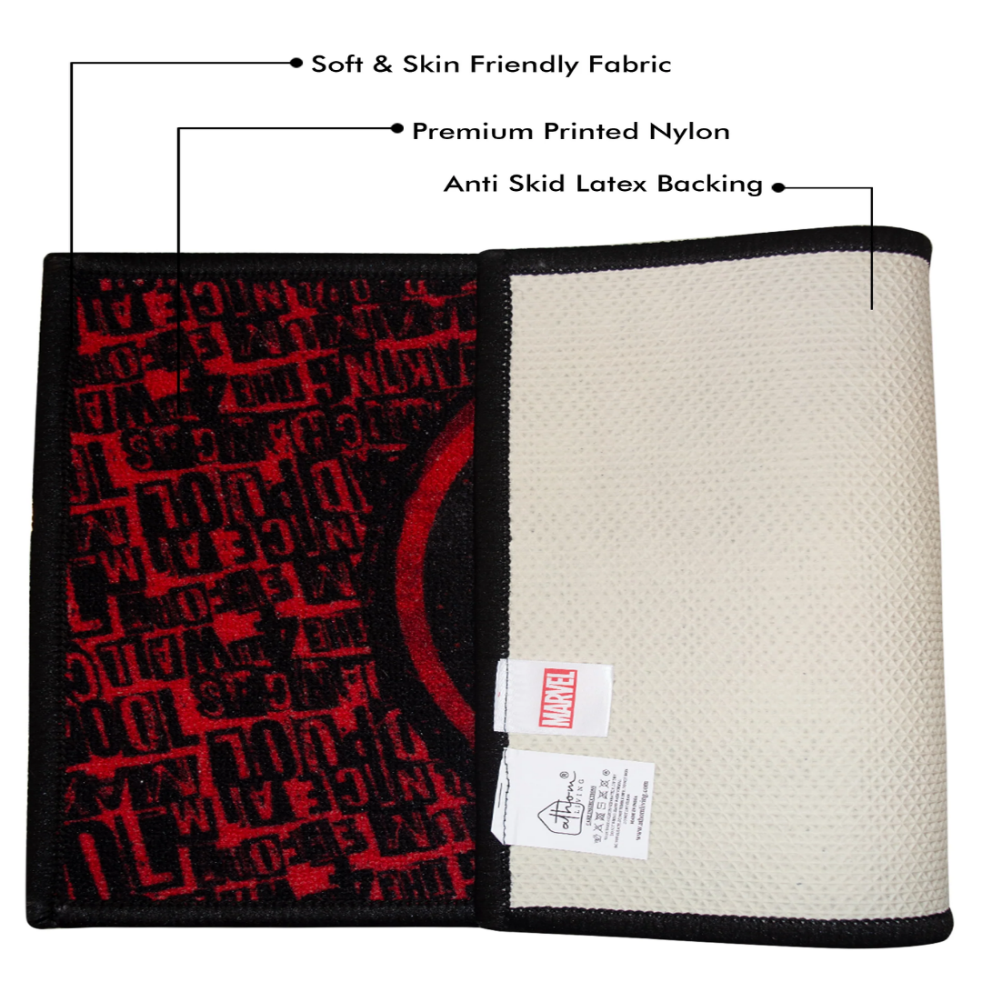 Marvel Deadpool inspired Anti Skid kids Doormat by Athom Living crafted for durability, bright appeal, reliable anti-slip surface, ideal for kids rooms, study corners, and fun décor themes.