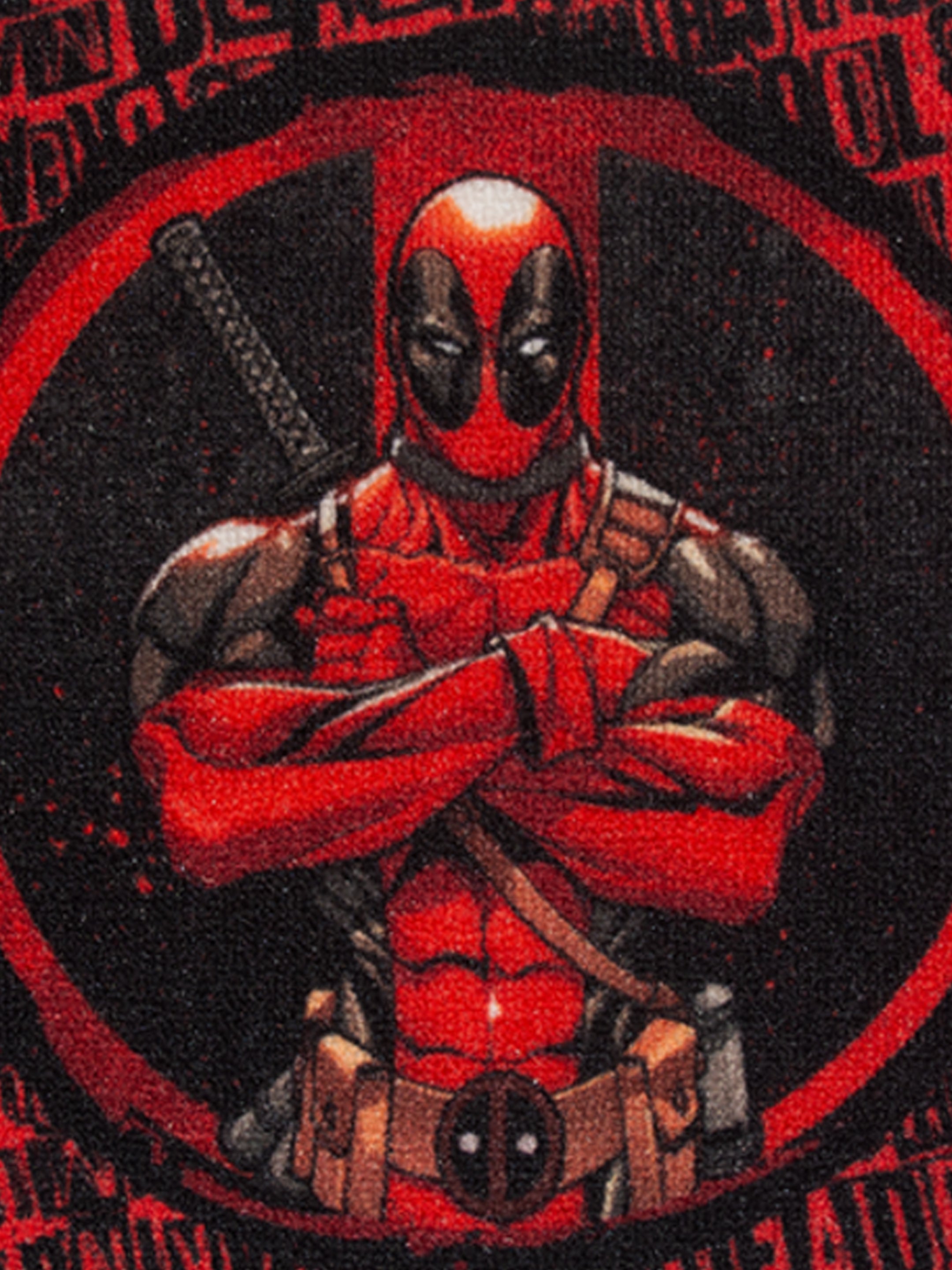 Marvel Spiderman and Deadpool printed doormats for kids, durable nylon, anti-slip latex backing, multicolor pack of 2.

