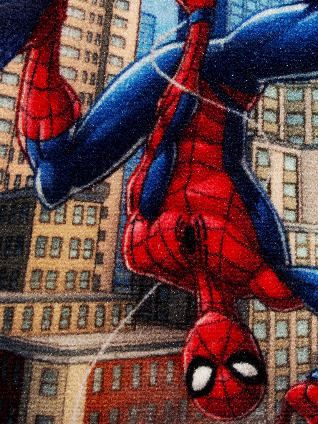 Marvel Spiderman kids doormat combo by Athom Living, premium nylon, non-slip latex backing, durable 37x57 cm size, washable, multicolor pack of 2.
