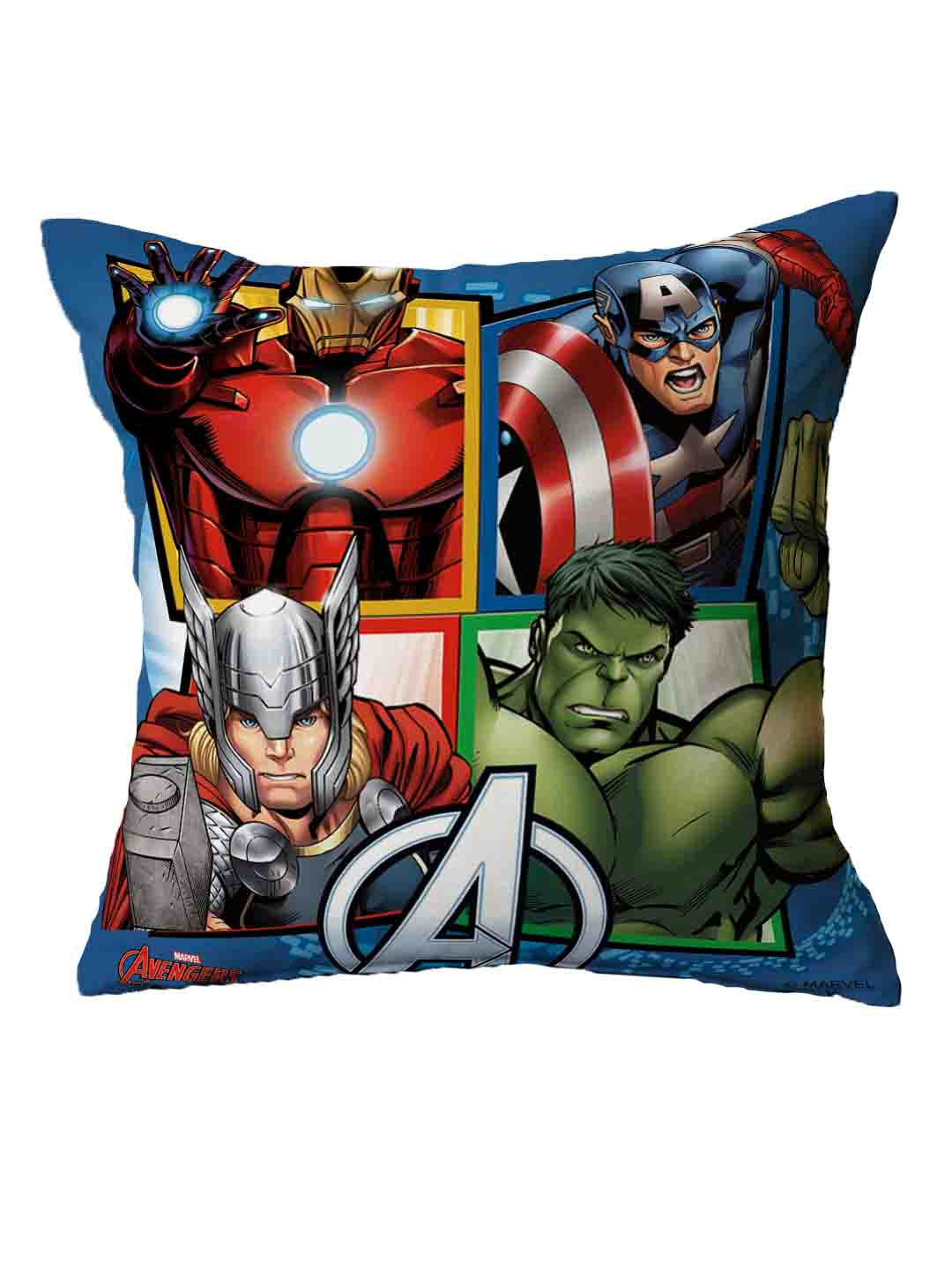 Marvel superhero kids cushions by Athom Living – 40x40 cm printed cushion with cover, soft, stylish, and perfect for kids’ bedroom comfort and décor.
