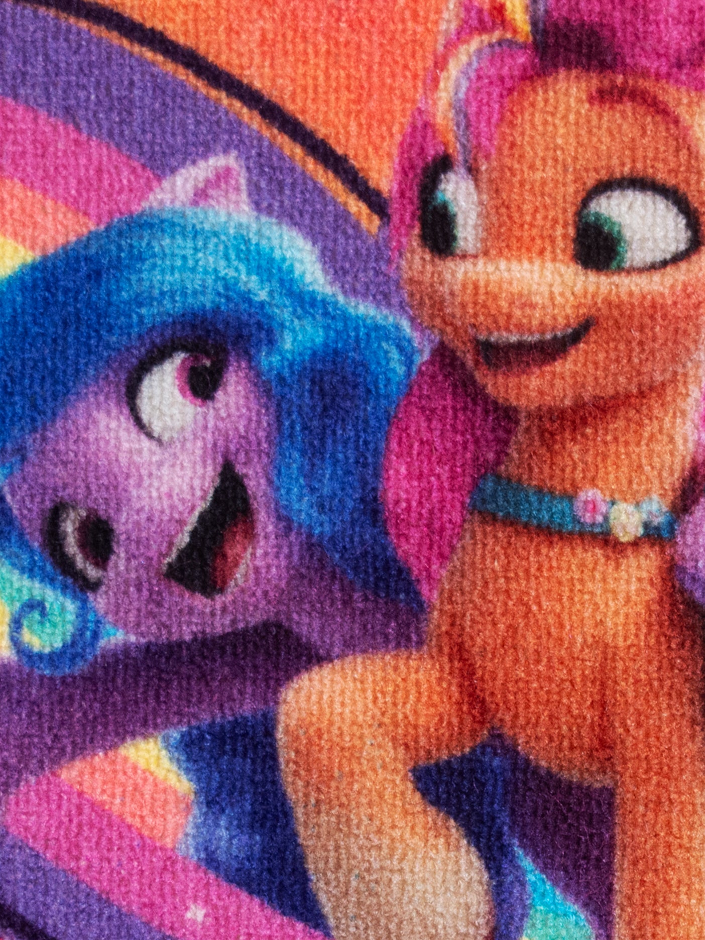 My Little Pony Zipp Sunney themed kids doormats multicolour set with latex anti-skid backing, durable nylon, perfect for bedroom or playroom décor
