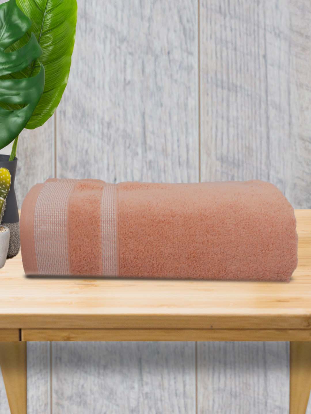 Orange cotton premium 500GSM bath towel 