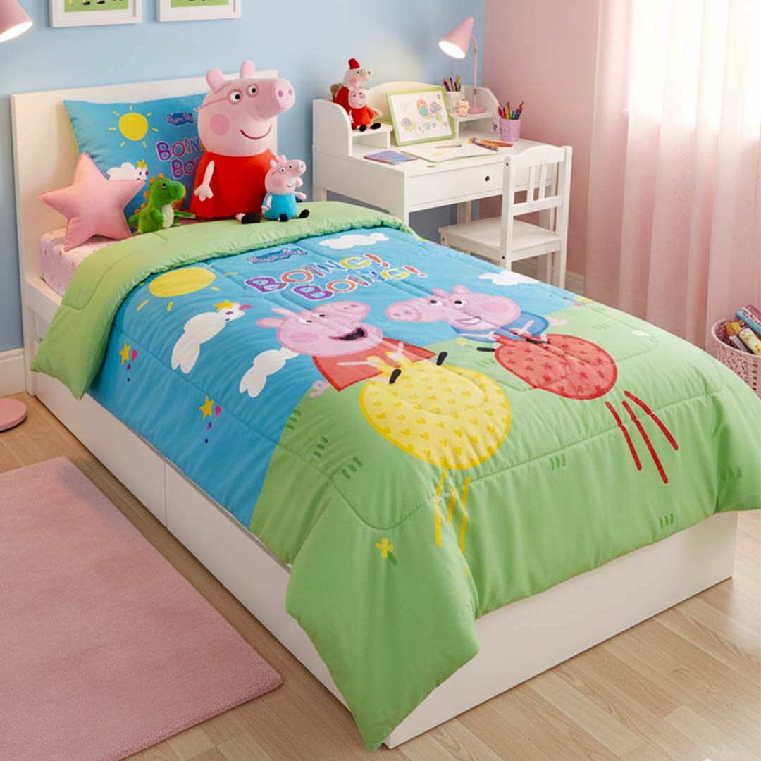 Bright Peppa Pig comforter