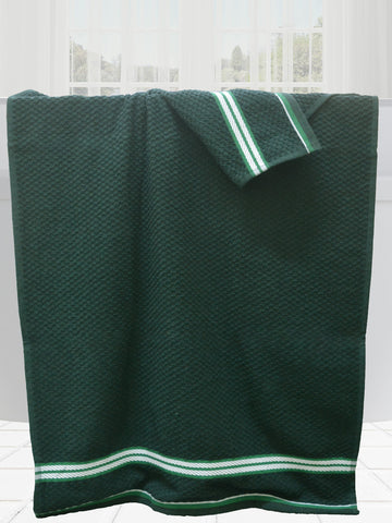 Athom Living Popcorn textured Solid Bath Towel 67x137 cm Pack of 2