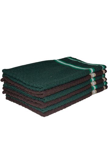 Athom Living Popcorn textured Solid Cotton Hand Towel Multicolor 35x55 cm Set of 6