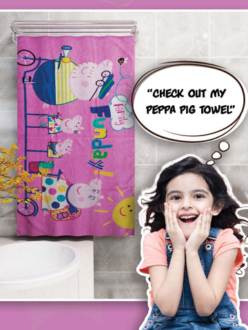 Peppa Pig Funday Kids Cotton Bath Towel 350 GSM 60x120 cm