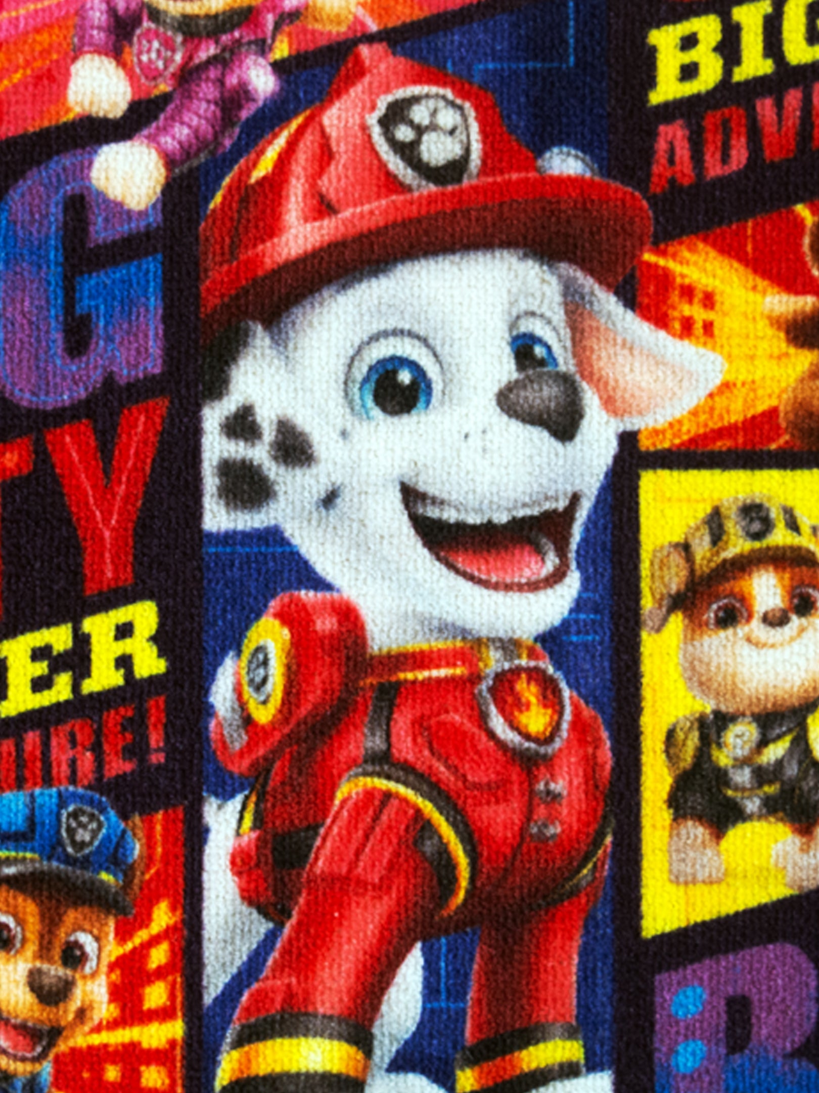 Paw Patrol All Paws On Deck multicolor doormat pack, premium nylon kids rug with latex anti-skid backing, durable 37x57 cm combo of 2 door mats.