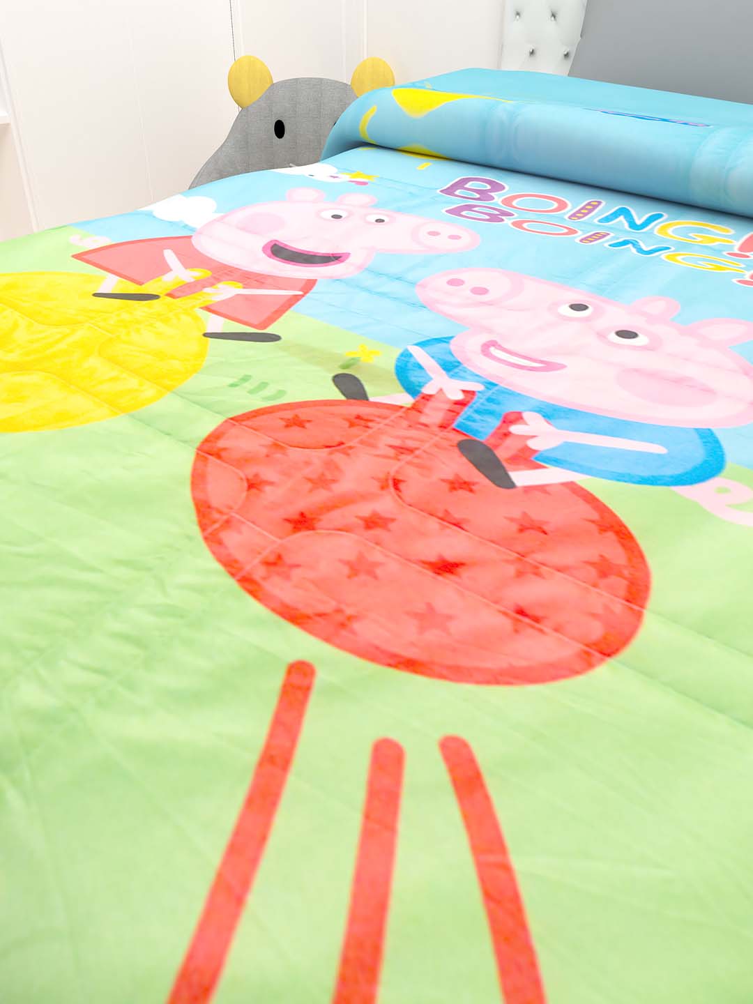 Peppa Pig Kids Comforter for Single Bed | Fun Cartoon Print, Cozy & Durable Bedding for Children’s Room – Athom Living