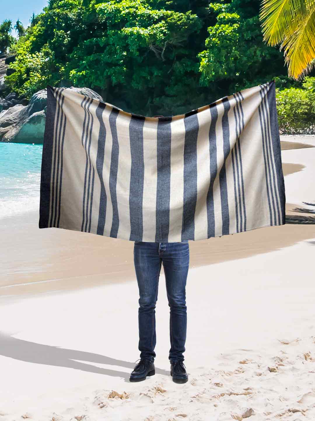 Premium cotton bath towel xtra large light beige