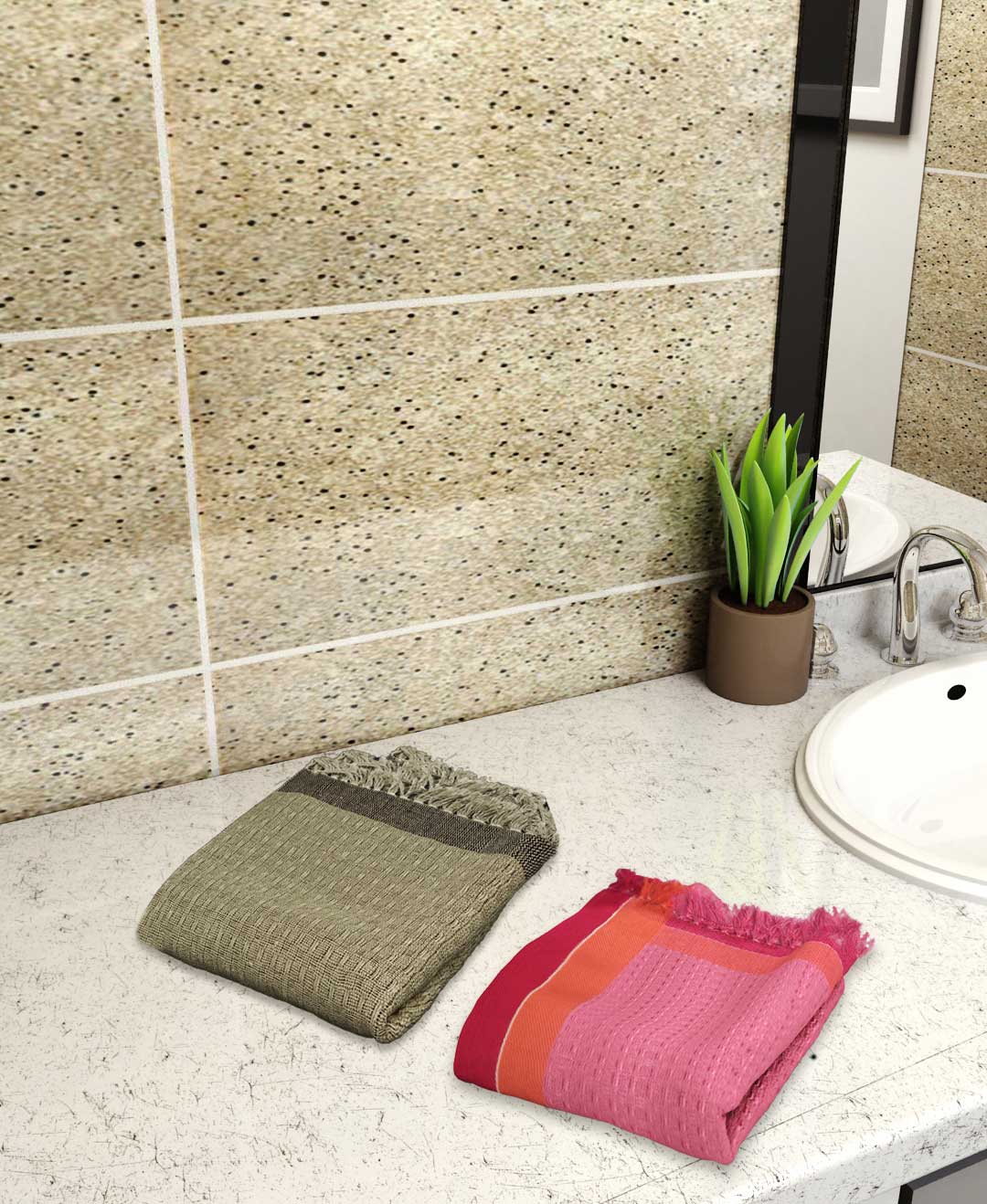 Premium lightweight cotton bath towels