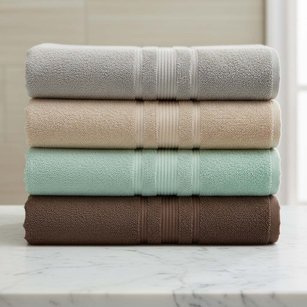 Pack of four bath towels