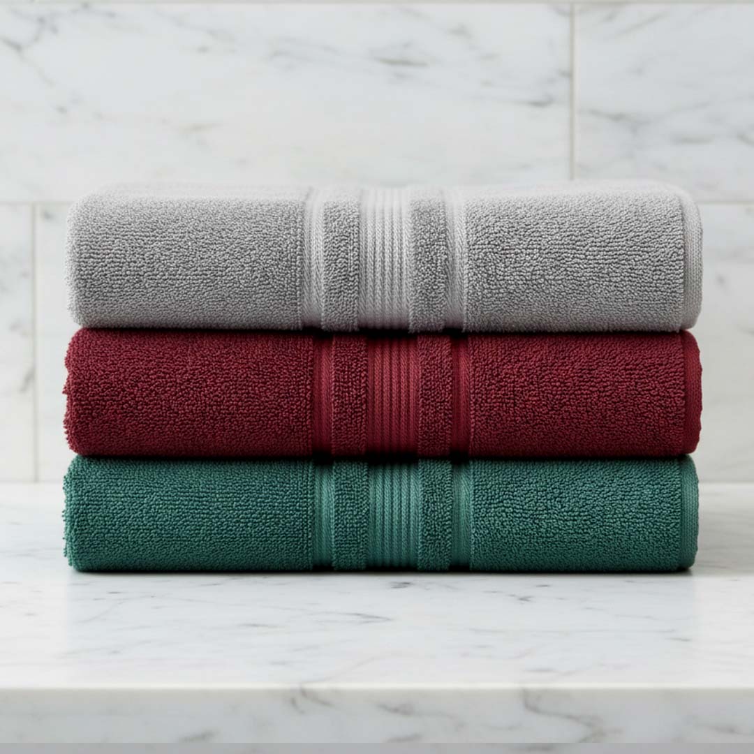 Premium textured towel set 