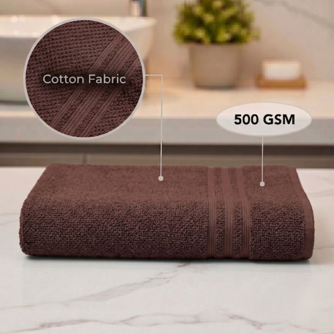 Textured cotton towel duo