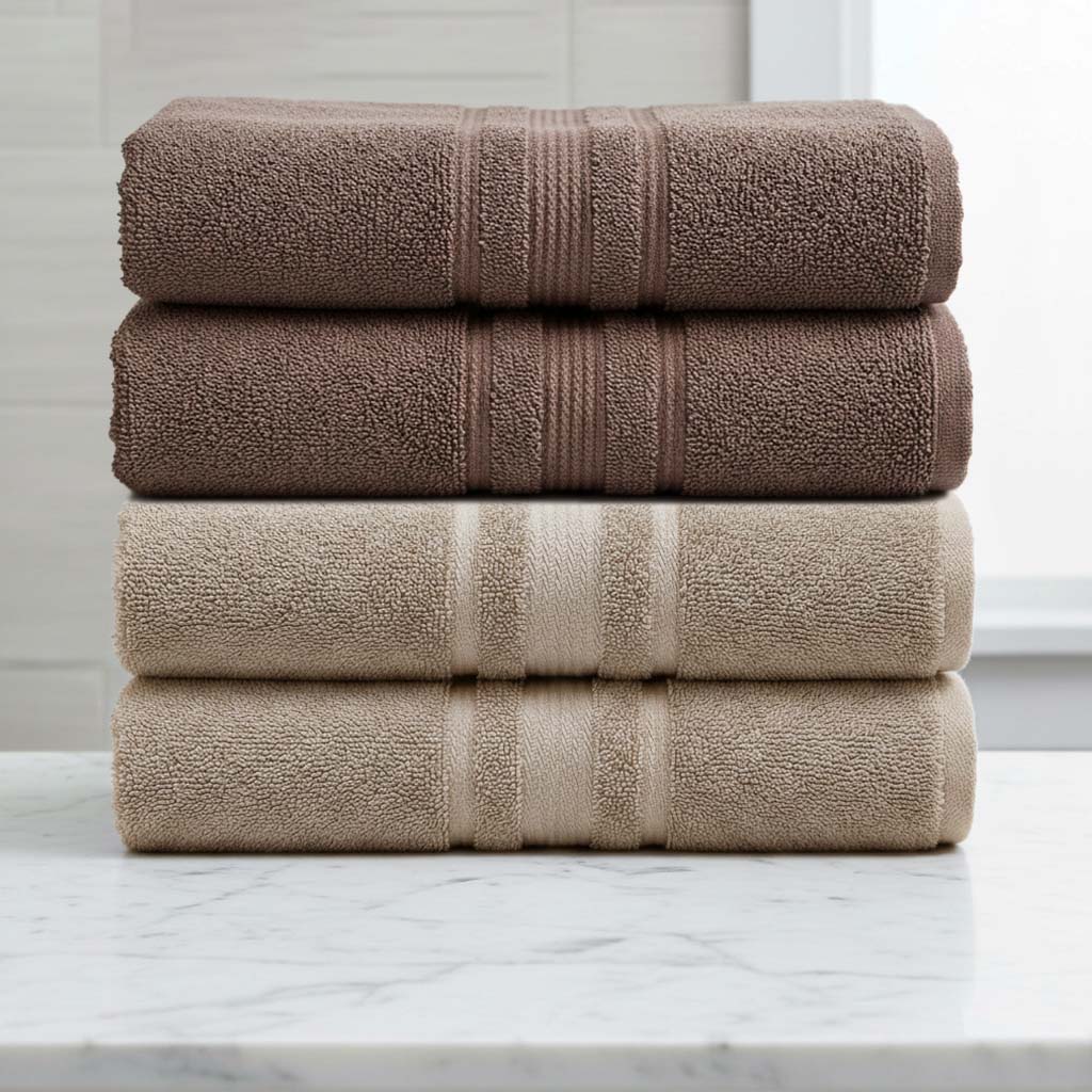 Elegant textured towel set