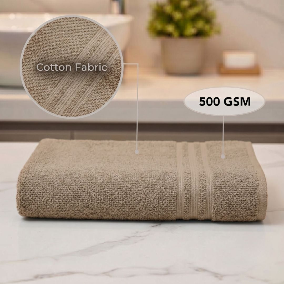Soft absorbent towel pair