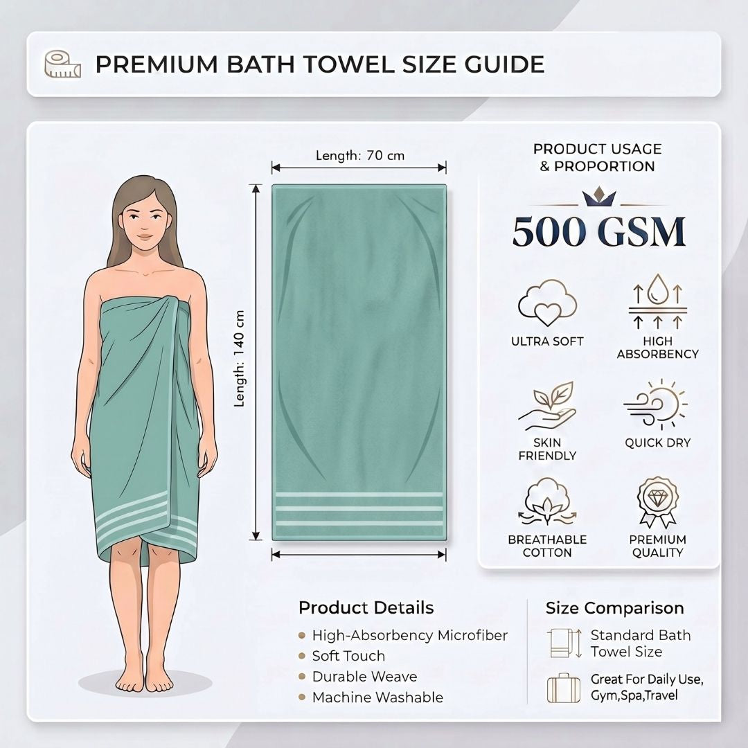 Athom Living textured bath towel