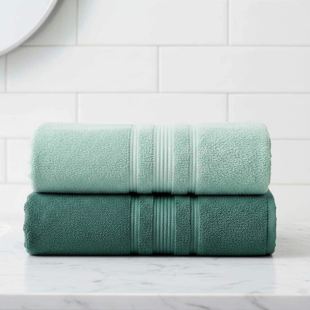 Set of two bath towels 