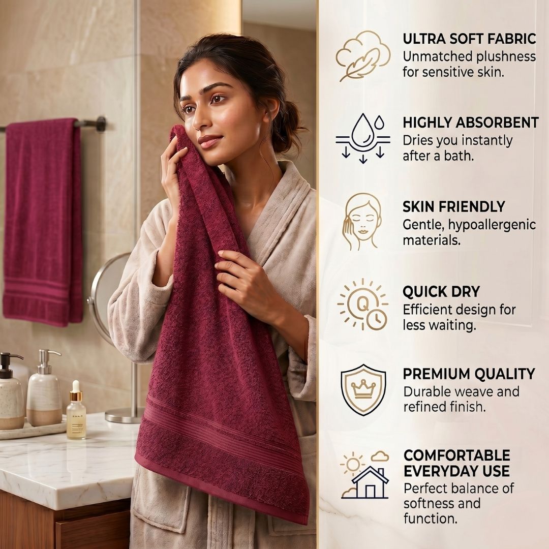 Soft 500 GSM bath towel