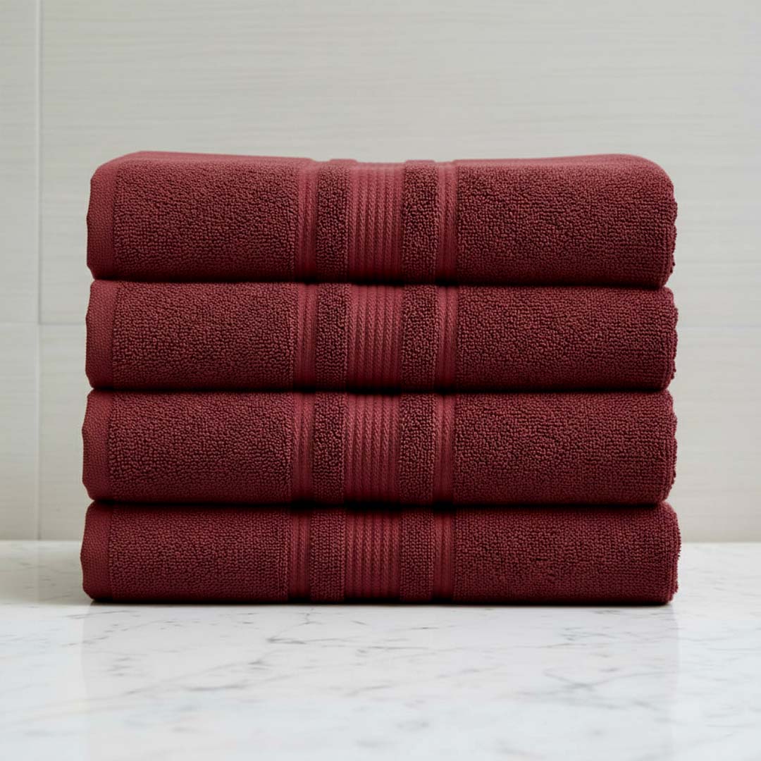 Soft absorbent bath towel pack