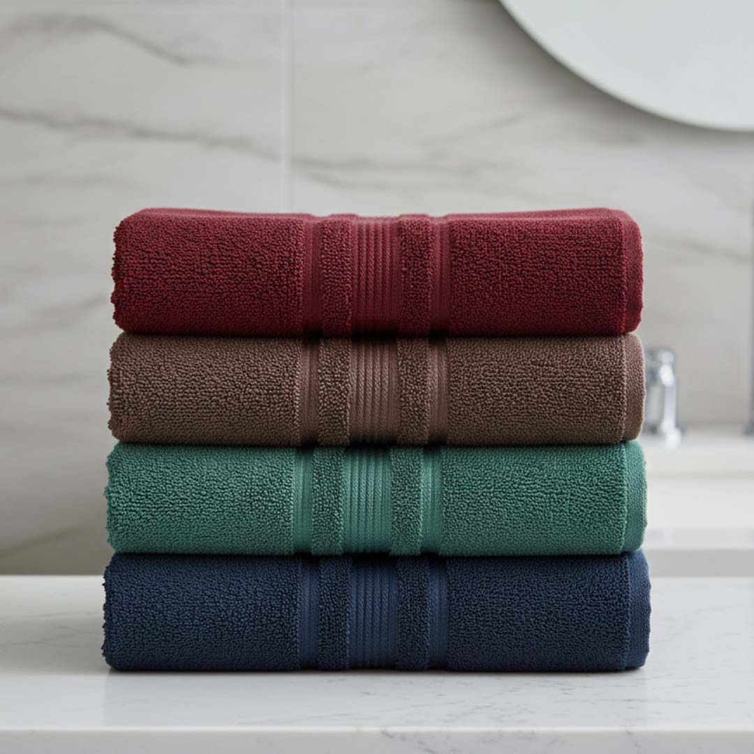 Four-piece bath towel set