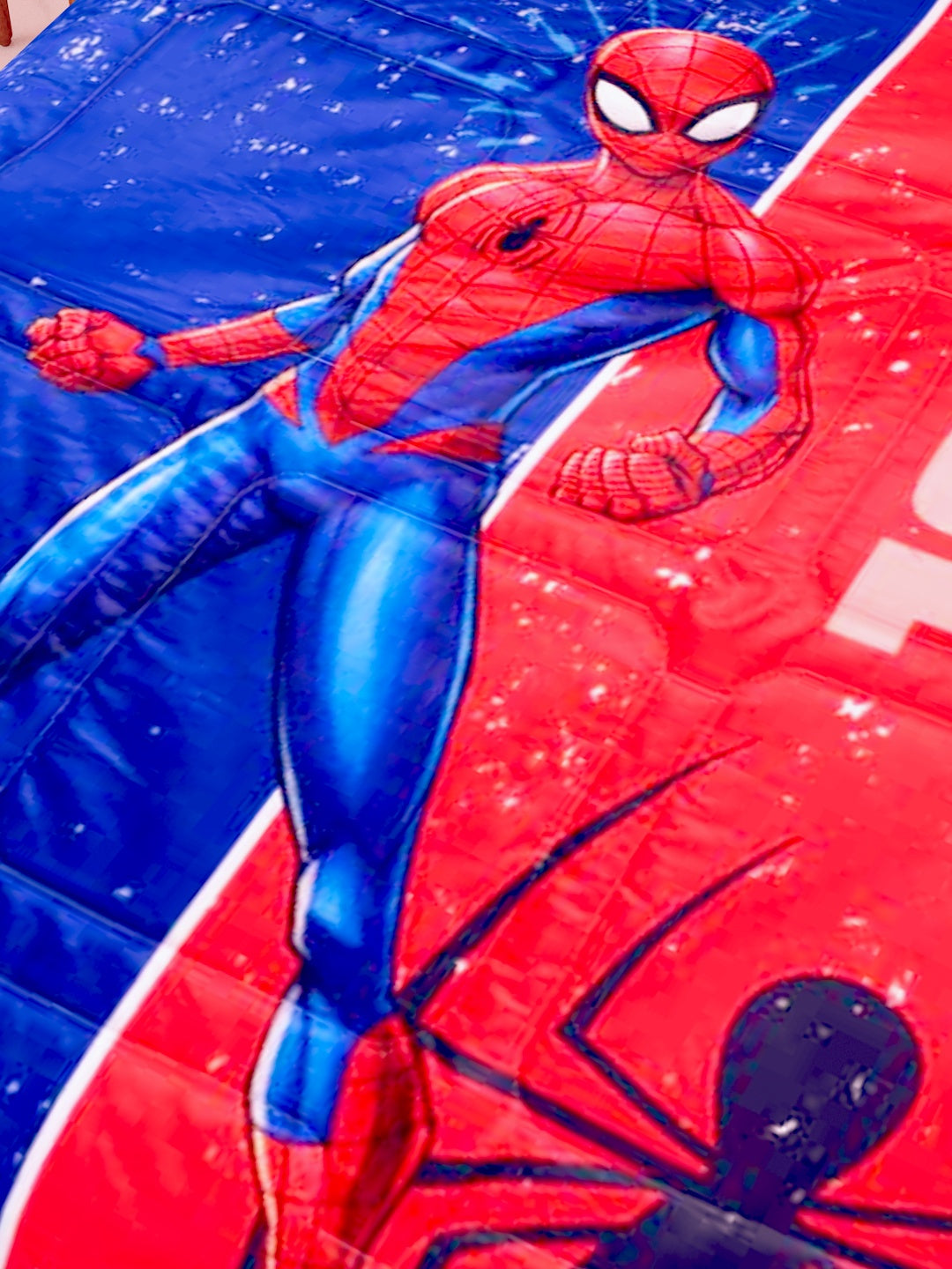 Single Size Marvel Spiderman Kids Comforter – Spider Sense Print | Ultra Soft Comforter for Boys Bedroom Décor by Athom Living | Cozy & Durable