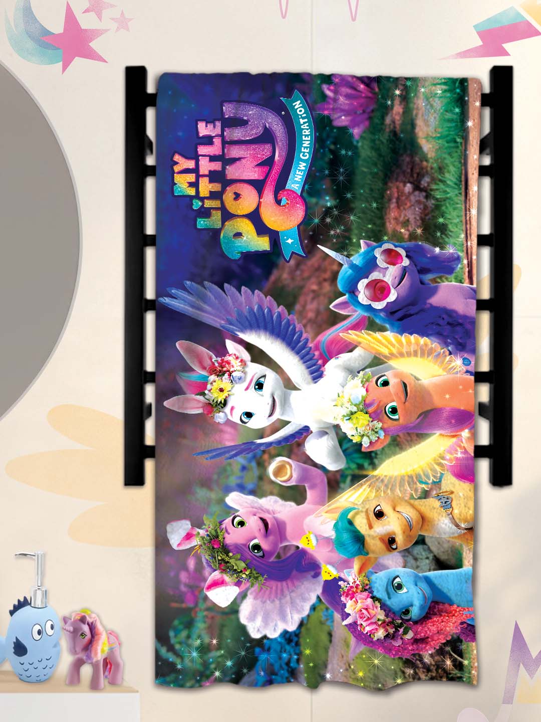 Orange color bath towel