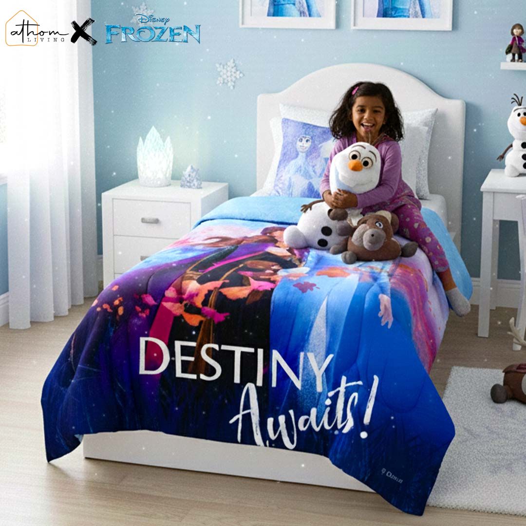 Soft and Cozy Disney Frozen Kids Comforter Single Bed