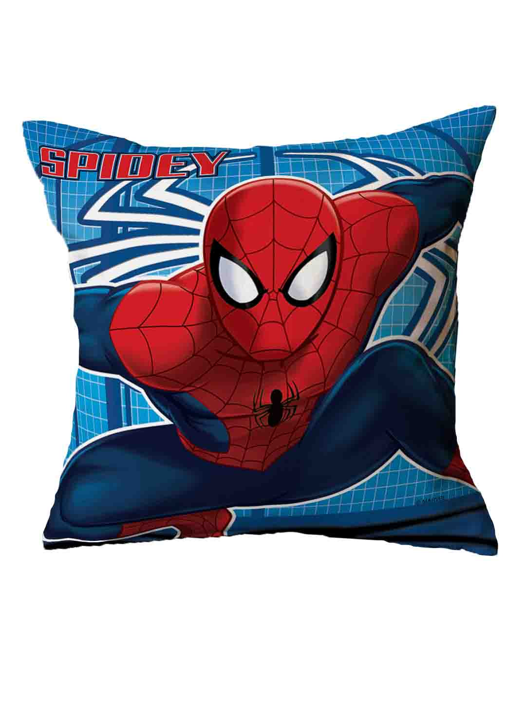 Soft and durable Kids Filled Cushion with Cover featuring Marvel’s Spidey design, ideal for kids to lounge, read, or play, adding a playful touch to any room decor effortlessly.