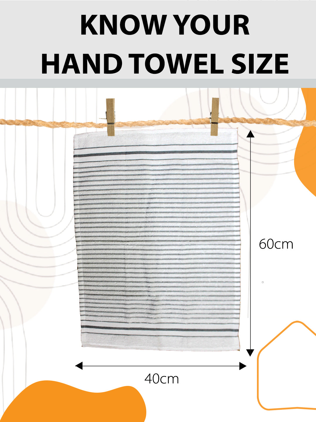 Soft and durable cotton hand towel set