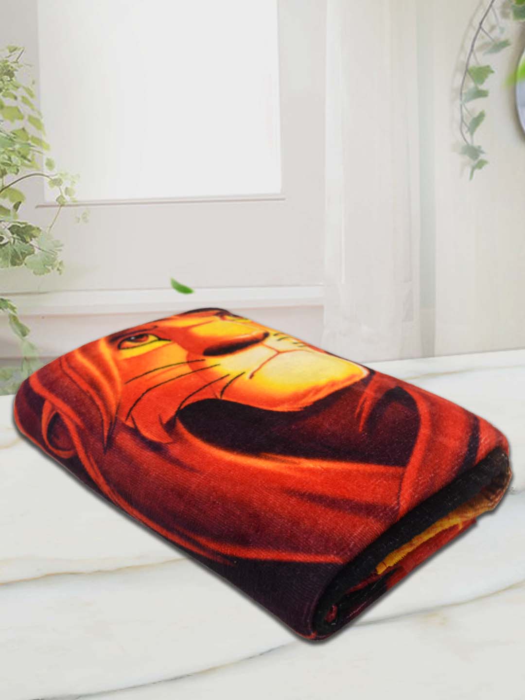 Soft and super absorbent Lion King Kids Bath Towel by Athom Living designed with a bright, attractive print, perfect for drying quickly and keeping kids cozy. A durable bath towel ideal for everyday use.