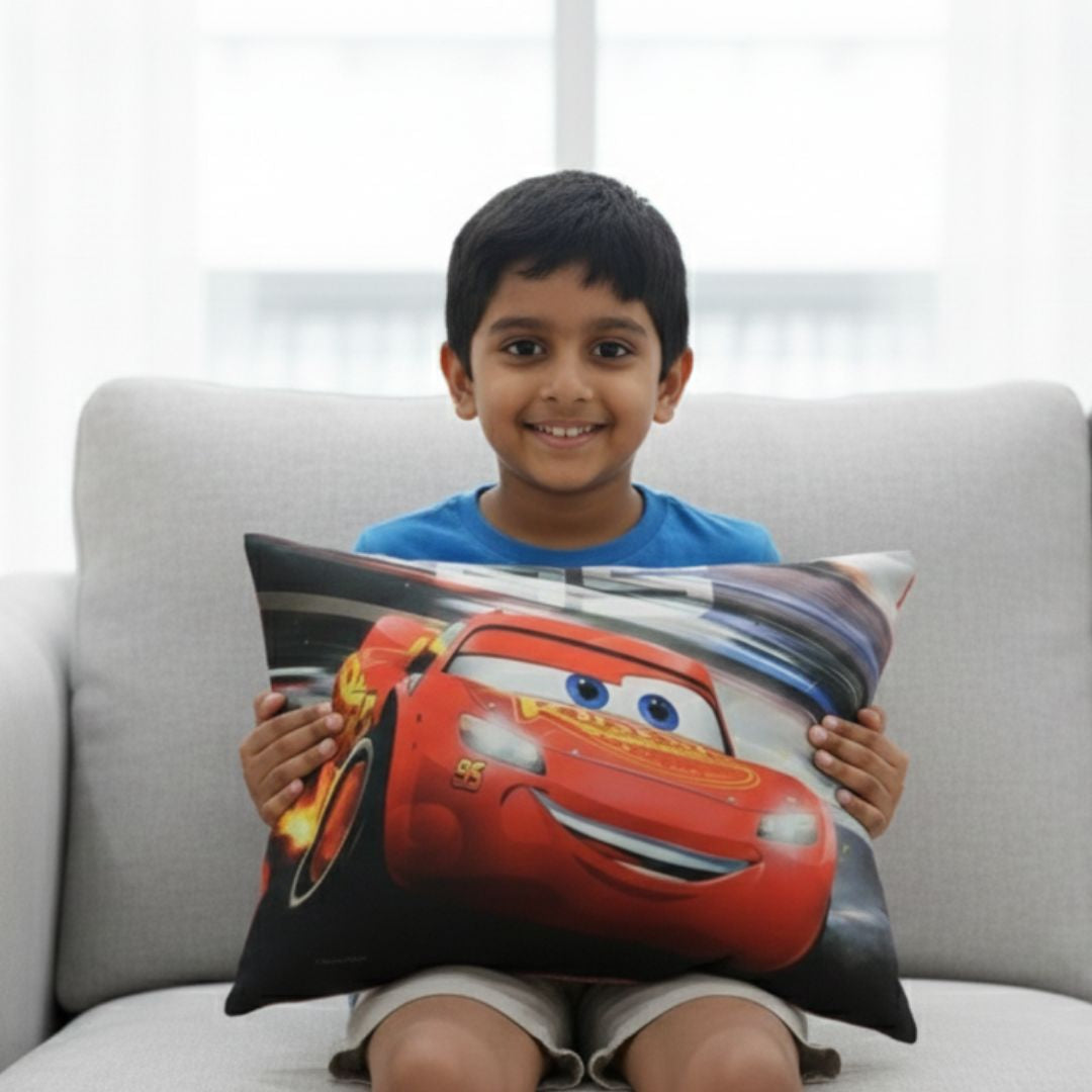 Soft cars character cushion