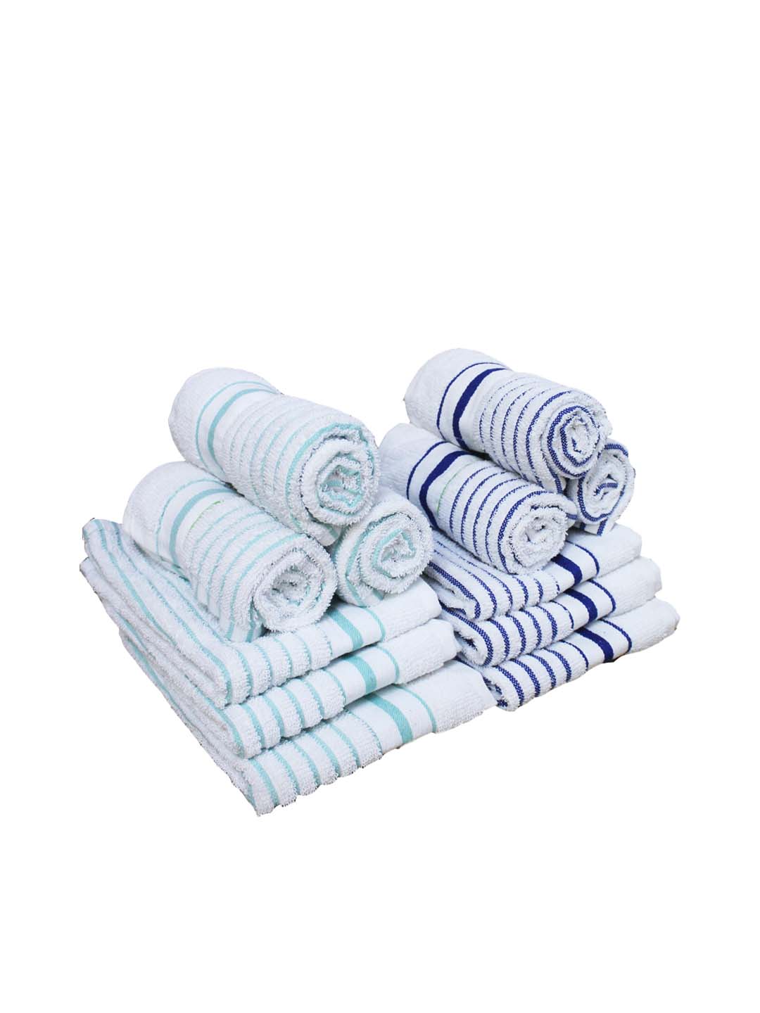 Soft cotton hand towel white pack of 12