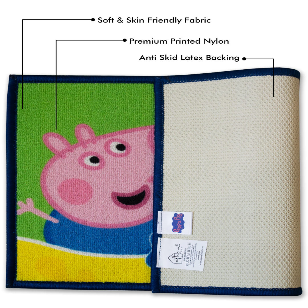 Step into happiness with the Peppa Pig Anti-Skid door mat from Athom Living. Made with premium material for durability and grip, this door mat keeps your home safe, clean, and full of smiles.