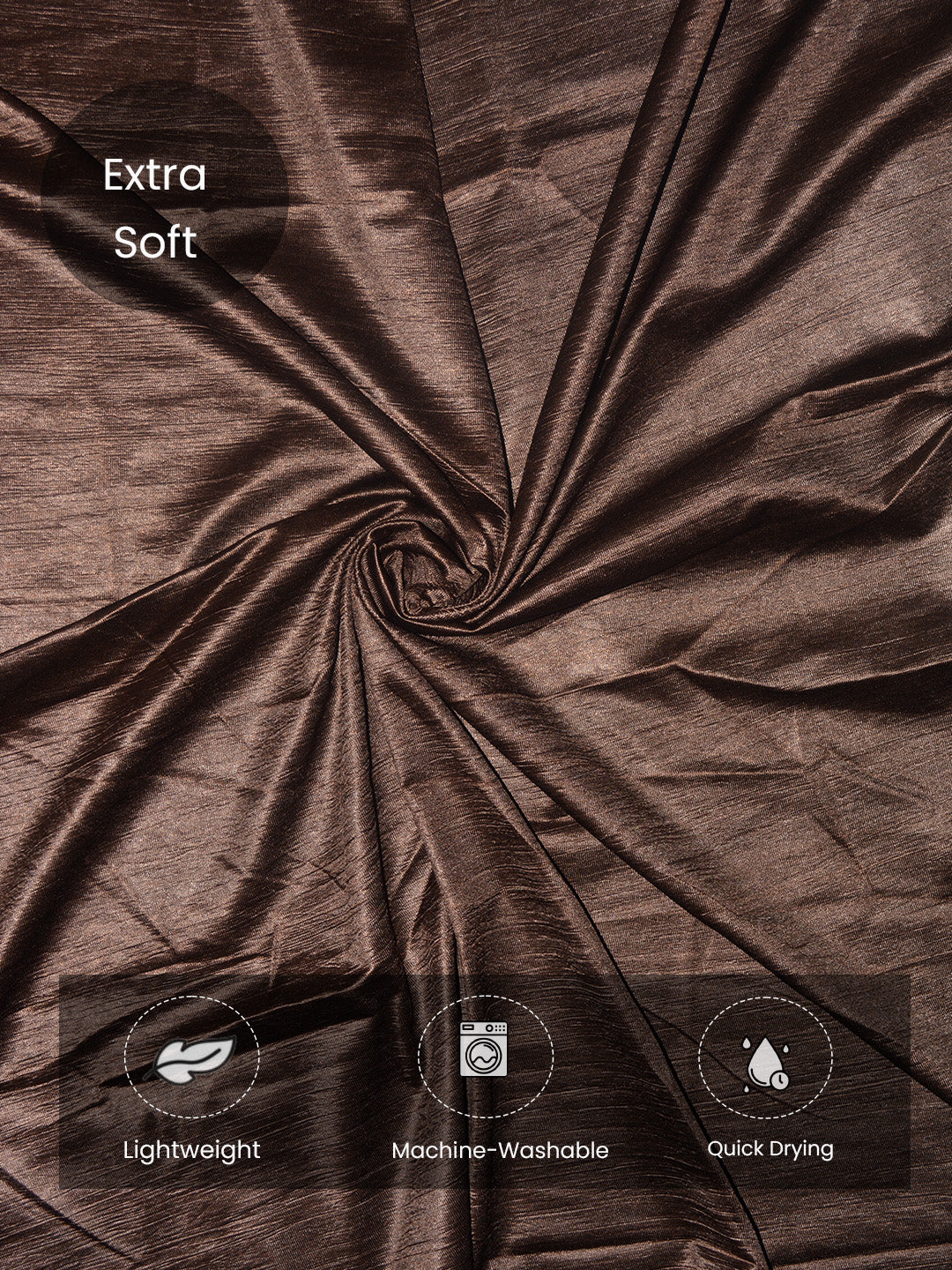 Stylish and durable Vogue Brown Collection Solid Door Drapes Curtain, set of 2, adds warmth and elegance. Transform your space with these Solid Window Elegant Drapes Curtain for all seasons.