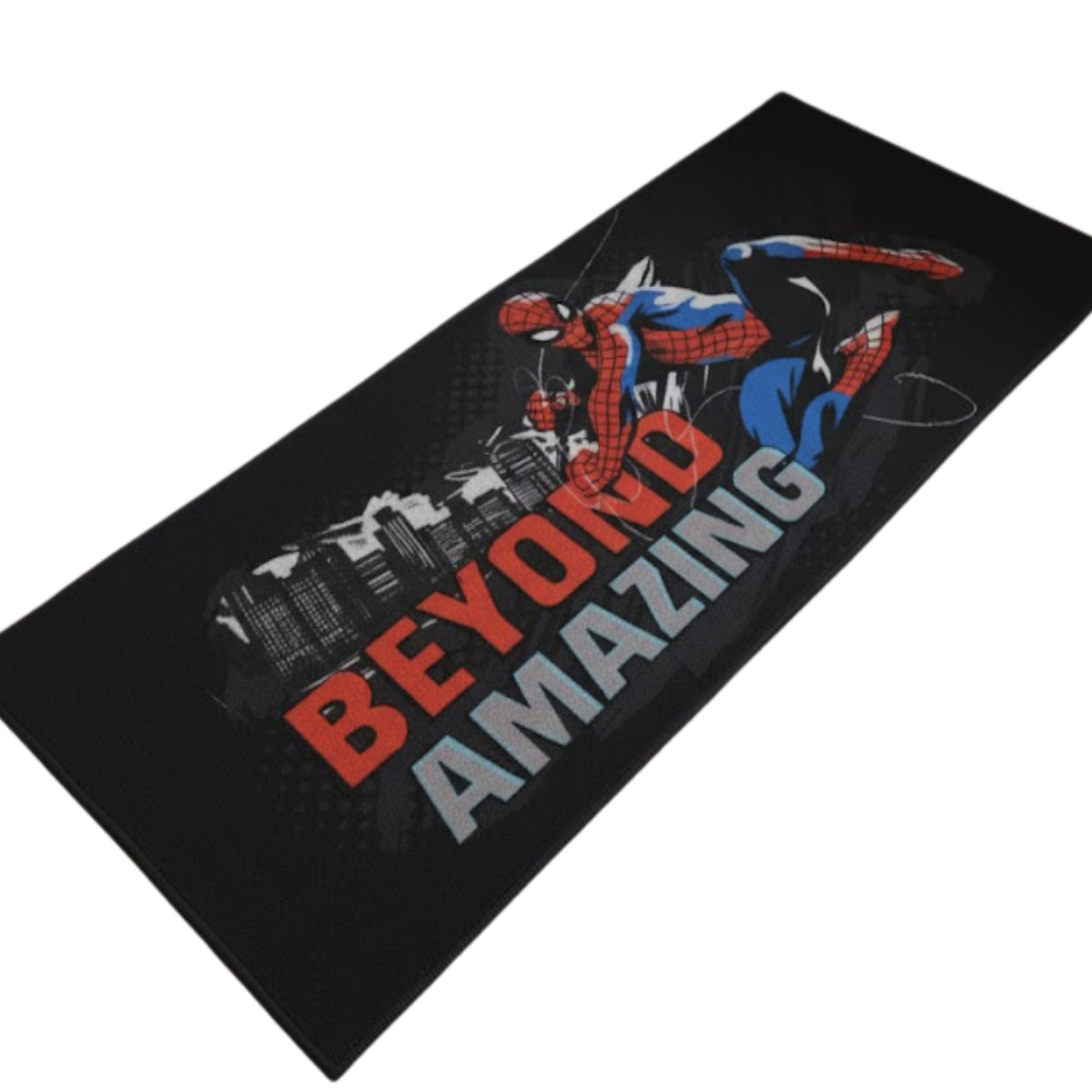 Superhero-inspired Spiderman themed runner carpet by Athom Living, perfect for kids’ room décor, offering a soft, durable surface while enhancing home style with this eye-catching runner carpet.