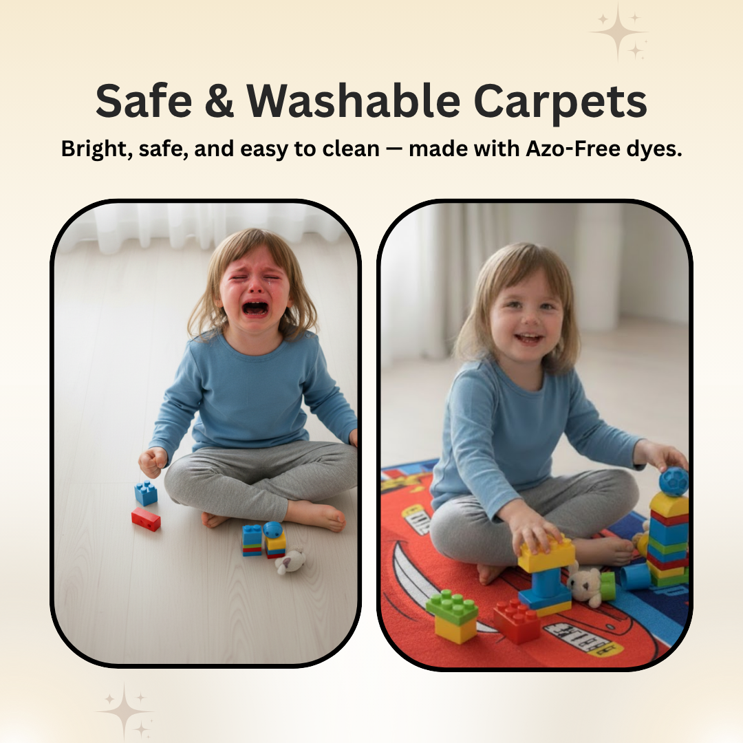 Transform your child’s floor with this Disney Cars runner carpet by Athom Living. Designed in 60x140 cm size, it provides comfort, safety, and a playful racing-inspired look for kids’ bedrooms or play areas.