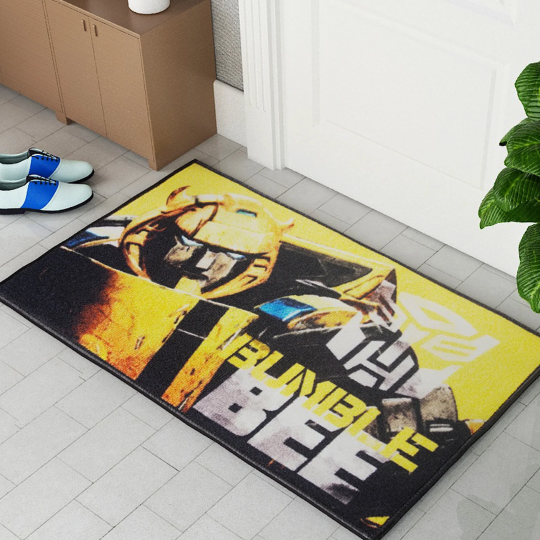 Welcome guests in style with the Transformer Bumble Bee Anti-Skid door mat by Athom Living. Designed for durability and charm, this premium door mat enhances your home décor and keeps dirt away.