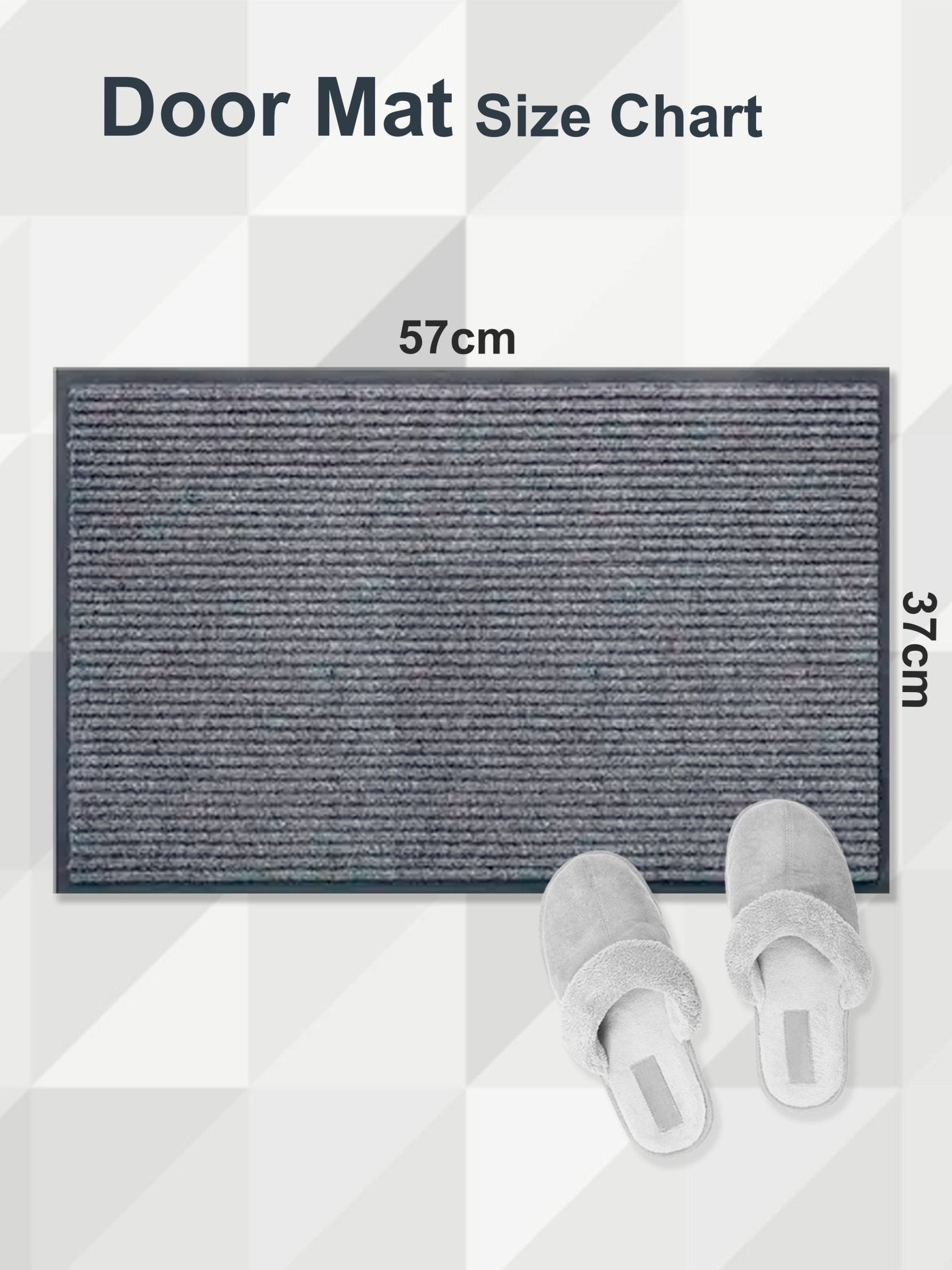 Angel Blue Premium Anti Slip Printed Door Mat by Athom Living - Athom Living